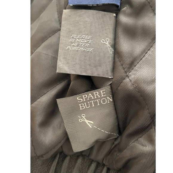 Like New CroftandBarrow Men’s Quilt Lined Leather Bomber Jacket Black Size Med. - Picture 13 of 17